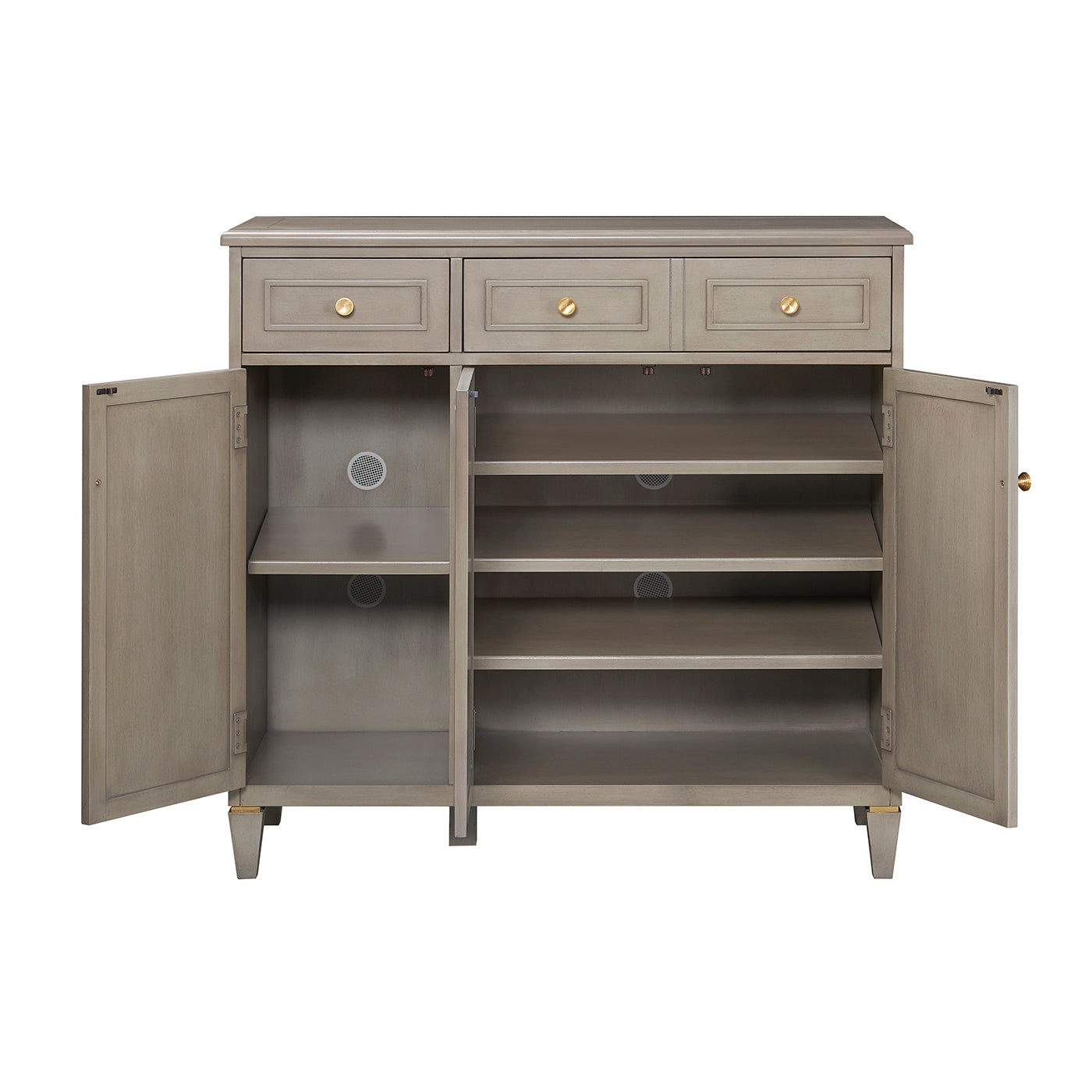 Dauphin Handpainted Entryway Storage Cabinet