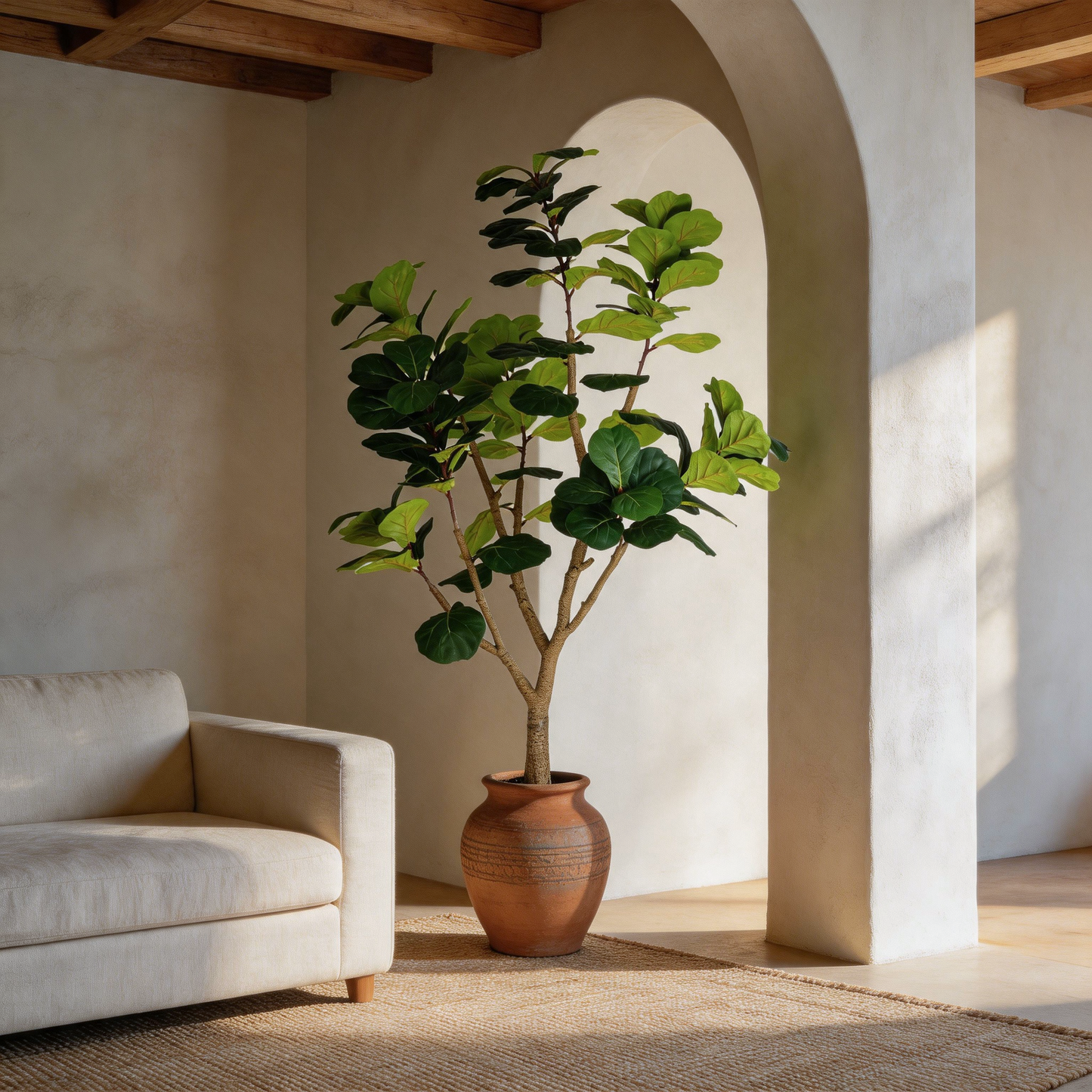 7FT Artificial Fiddle Leaf Fig Tree