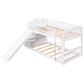 Twin Over Twin Stairway Bunk Bed With Two Drawers And Slide - view 3