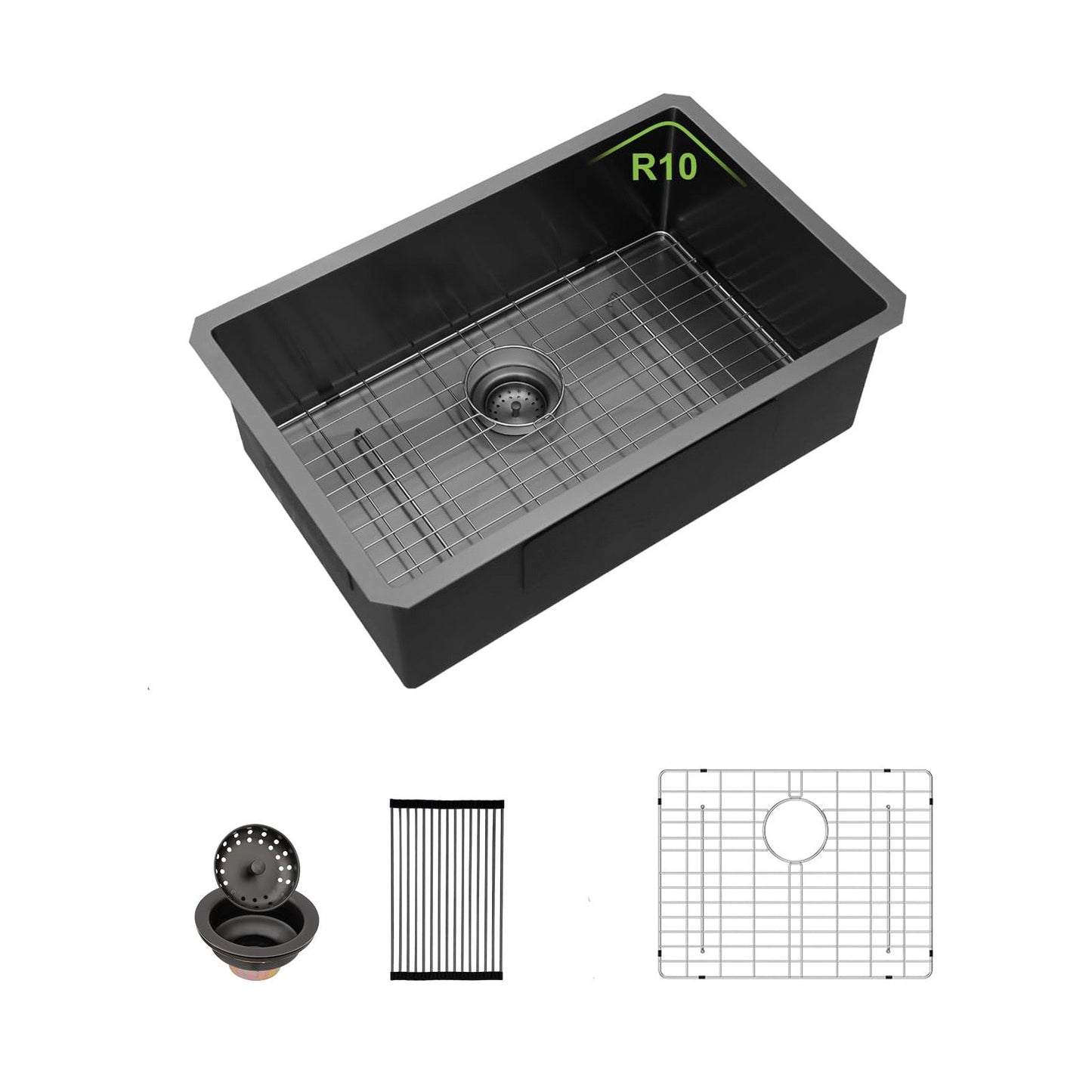 28 Inch Undermount Sink - Gunmetal