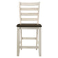 Tasnim - Counter Height Chair (Set of 2) - Oak & Antique White