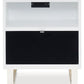 Gardoni - Chair Side End Table - White / Black