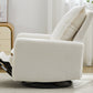 Swivel Rocker Recliner Chair, Teddy Fleece