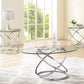 Modern Metal Cocktail Table Set