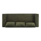 Algora 84.5 In. 3 Seater Modern Upholstered Velvet Sofa - Moss