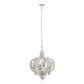 Farmhouse Chandelier, 6 Light Wood Chandelier Pendant Light Fixture With Adjustable Chain For Dining Room - view 8
