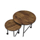 Oblis - Nesting Table Set - Vintage Oak