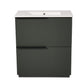 30" Bathroom Vanity with Ceramic Sink and Full-Extension Drawers
