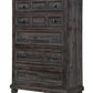 Calistoga - 5 Drawer Chest - Weathered Charcoal