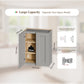 Gray Shaker Solid Wood Wall Cabinet with Soft-Close Doors