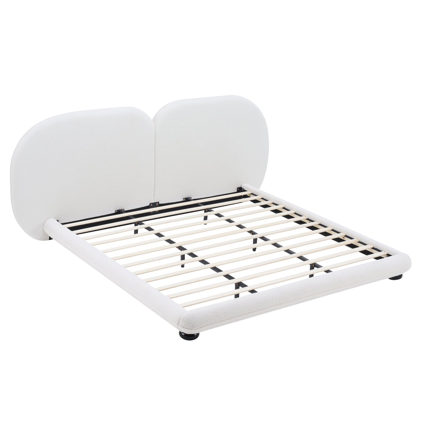 Extra Thick Upholstered Platform Bed Frame