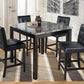 Maysville - Square Counter TBL Set (Set of 5) - Black