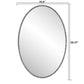 Iron Art Oval Retro Mirror - Antique Effect
