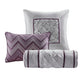 7 Piece Tufted Comforter Set Plum King