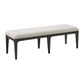 Brown Upholstered Bench