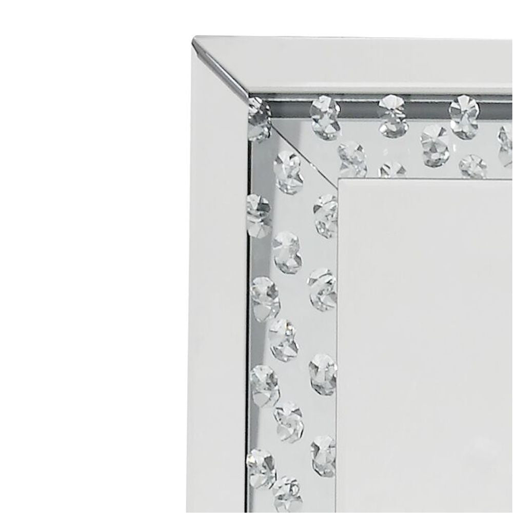 Nysa - Floor Mirror - Mirrored & Faux Crystals