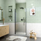 24" W x 72" H Semi-Frameless Circular Pivot Shower Door in Matte