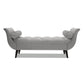 Alma Tufted Flared Arm Entryway Bench, Opal