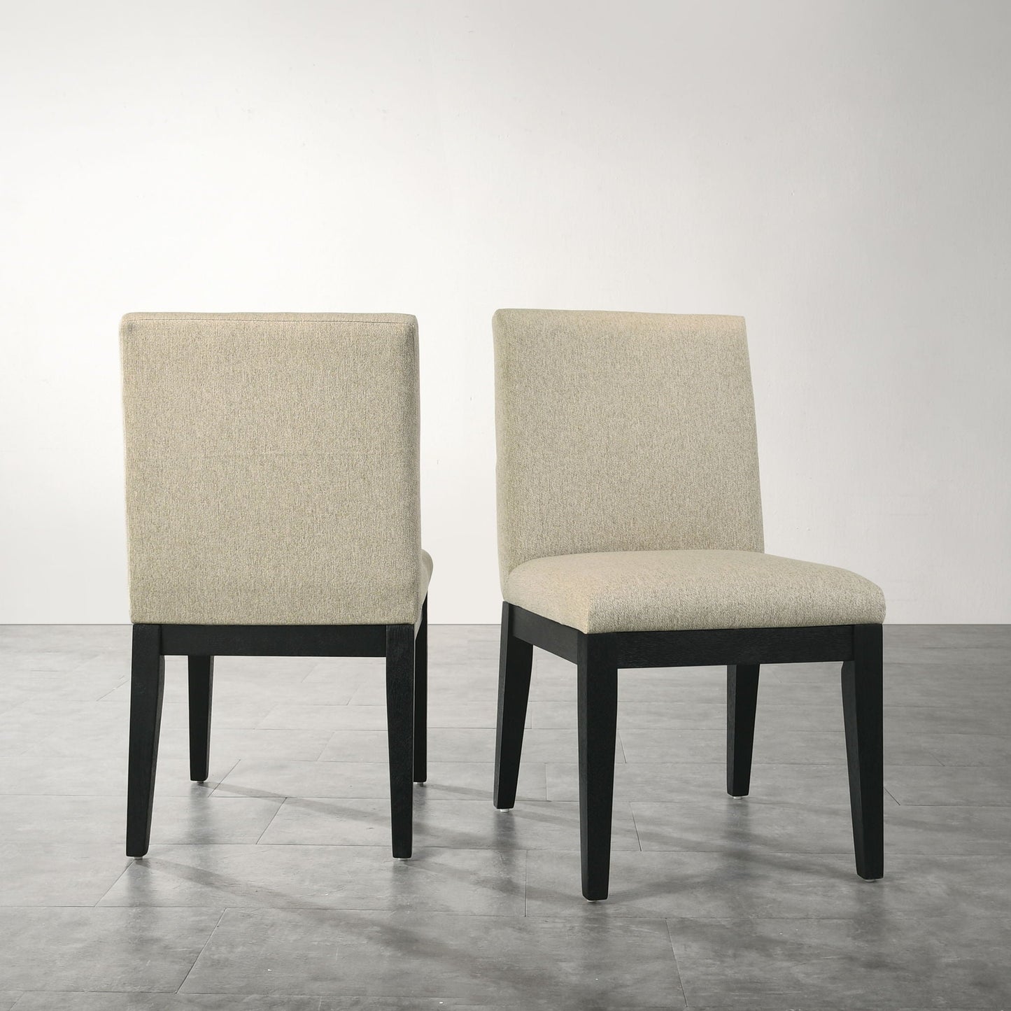 Rocco Solid Wood Beige Dining Chairs Set