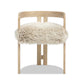 Millwick 21" Low Back Genuine Fur Dining Chair