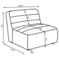 Ortega Dark Armless Chair