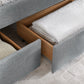Queen Size Daybed with Two Drawers Trundle Upholstered Sofa Bed