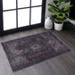 Maval Burgundy Washable Rug 2' x 3' Doormat Rug