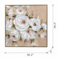 36" x 36" Square Framed Wall Art Flower Canvas Print