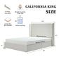 Carmen Upholstered Wingback Bed - California King