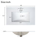 30-Inch Green Bathroom Vanity with Ceramic Sink