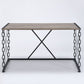 Jodie - Console Table (Same 92248) - Rustic Oak & Antique Black
