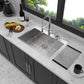 33" Single Bowl Drop In Kitchen Sink - 16 Gauge Stainless Steel