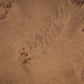 31.49" Burl Wood Veneer Round Coffee Table