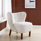 Zusud White Teddy Sherpa Accent Chair