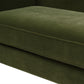 Elaine 77" Camel Back Small Space Sofa, Olive