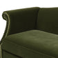 Elaine 77" Camel Back Small Space Sofa, Olive