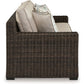 Coastline Bay - Sofa With Cushion - Brown