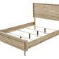 Mid-Century-Inspired King Size Panel Bed