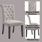 Yabeina - Side Chair (Set of 2) - Beige Linen & Gray