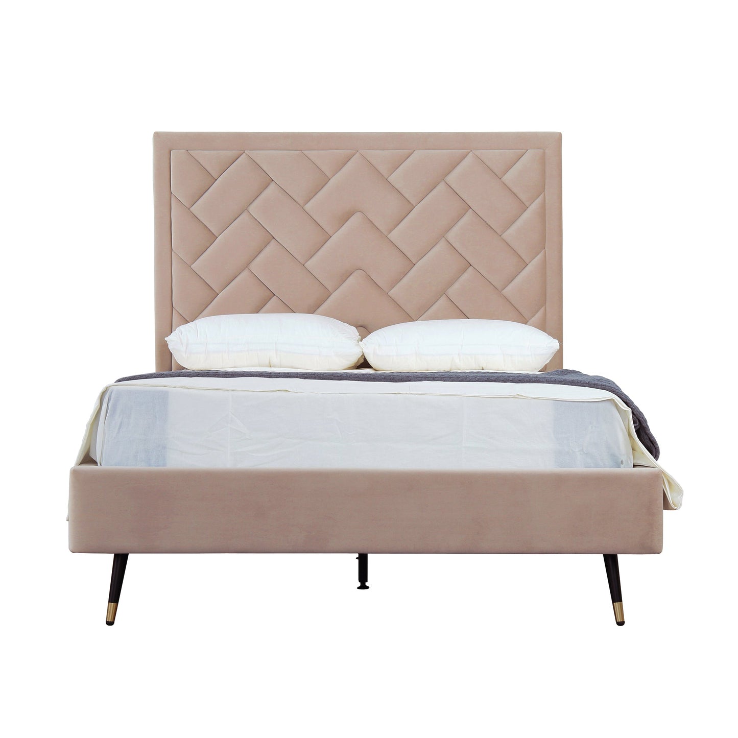 Crosby Upholstered Velvet Full Bed