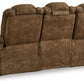 Wolfridge - Power Reclining Sofa With Adj Headrest - Brindle