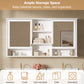 55-Inch Wall-Mount 2-in-1 Mirror Cabinet