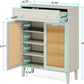 31.49” Mint Green Shoe Cabinet