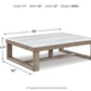 Loyaska - Rectangular Cocktail Table - Brown / Ivory