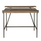 Counter Table in Antique Metal and Bamboo