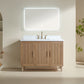 48'' Freestanding Single Sink Light Coffee Bathroom Vanity