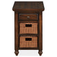 Cottage Lane - Wood Rectangular Chair Side End Table - Coffee