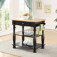 Black Kitchen Island