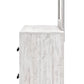 Cayboni - Dresser And Mirror - Whitewash