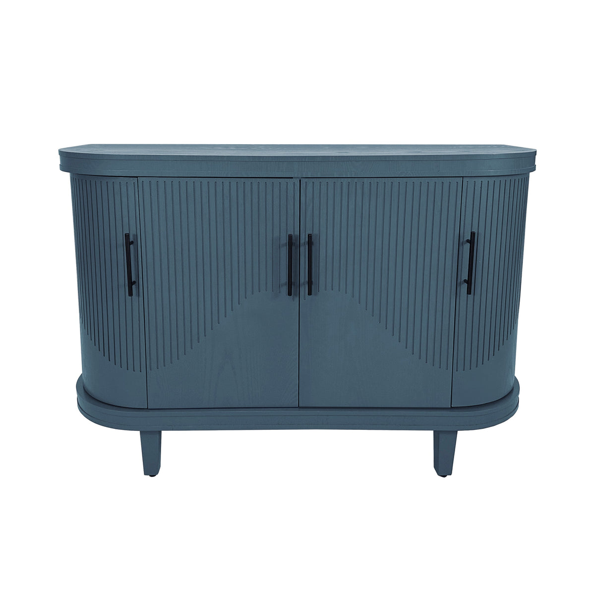 Modern Curved Sideboard 47.2-Inch Decorative Storage Cabinet